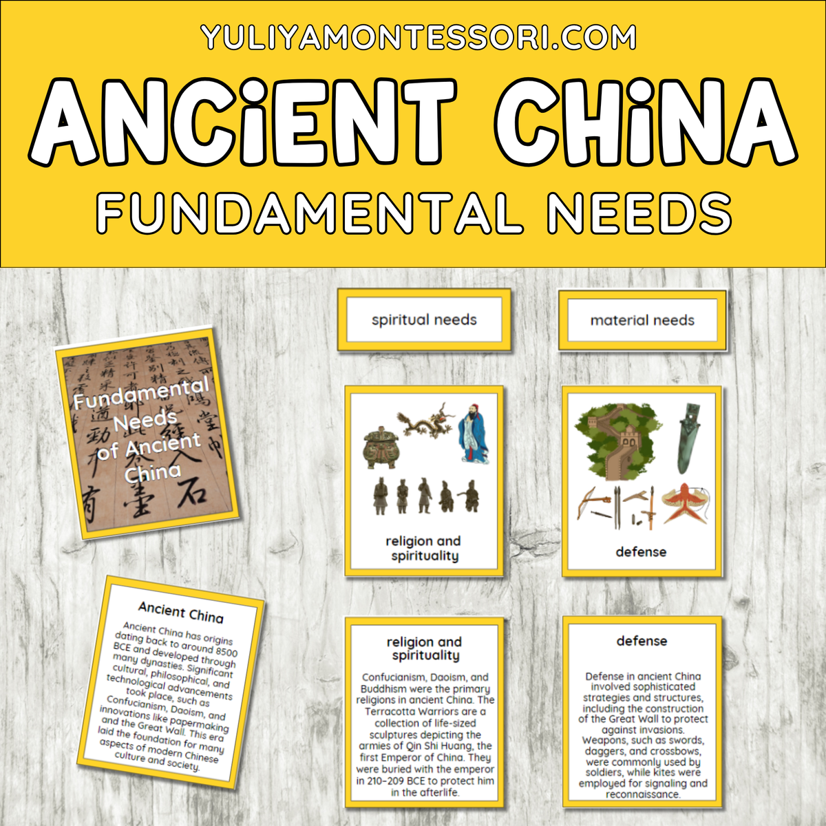 Fundamental Needs of Ancient China