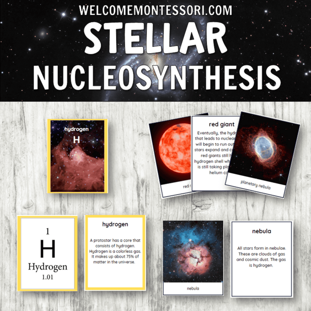 Montessori Elementary Great Lesson 1: Stellar Nucleosynthesis